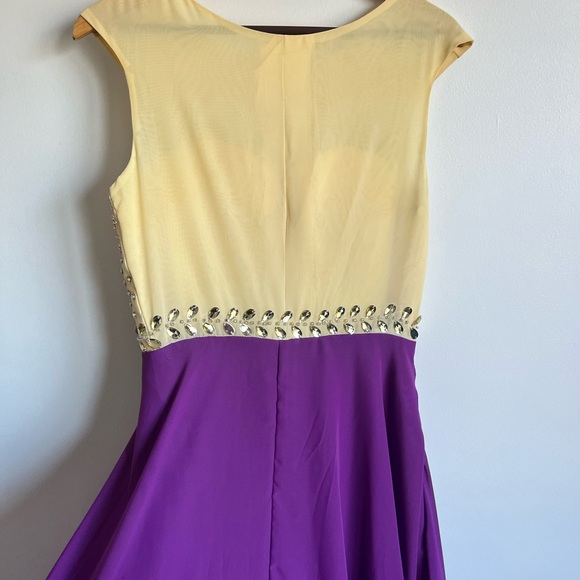 Beaded Embroidered floor length Evening Gown - Picture 3 of 5